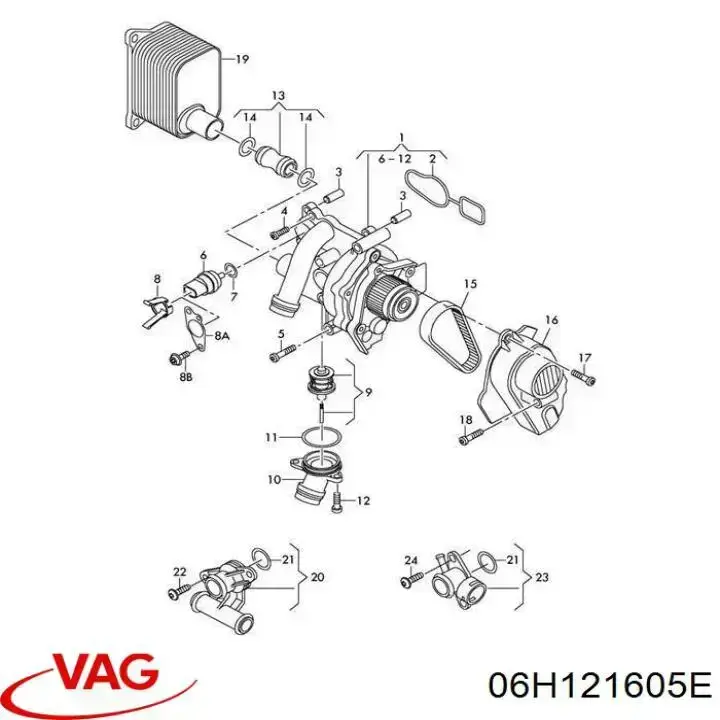 06H121605E VAG correa trapezoidal