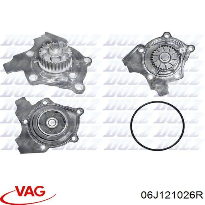 06J121026R VAG bomba de agua, completo con caja