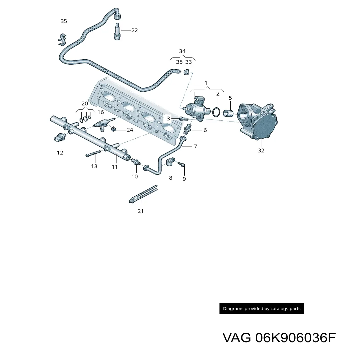  Inyector de combustible para Volkswagen Golf 8 