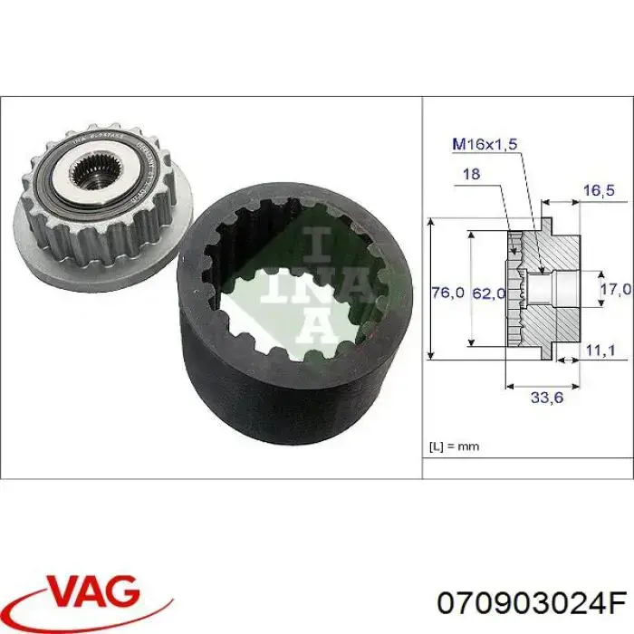 070903024F VAG alternador