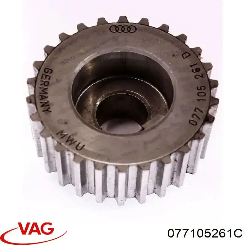 077105261C VAG rueda dentada, cigüeñal