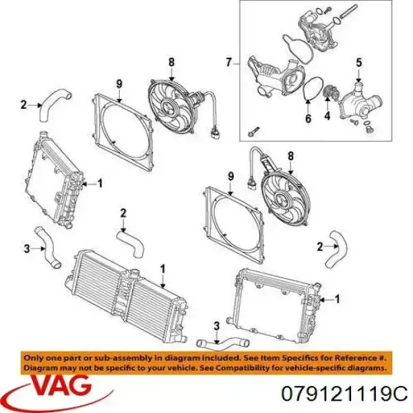 079121119C VAG junta, termostato