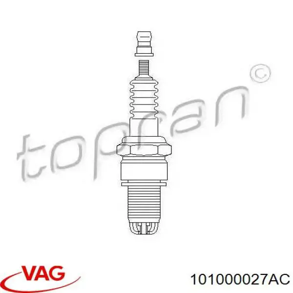 101000027AC VAG bujía de encendido