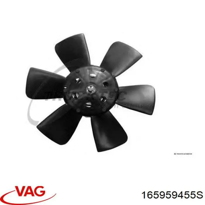 165959455S VAG ventilador (rodete +motor refrigeración del motor con electromotor completo)