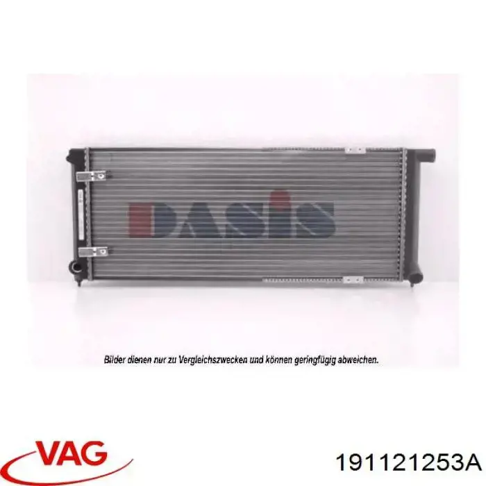 191121253A VAG radiador refrigeración del motor