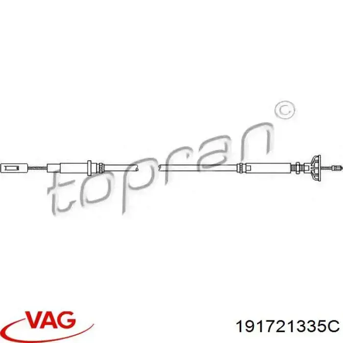 191721335C VAG cable de embrague