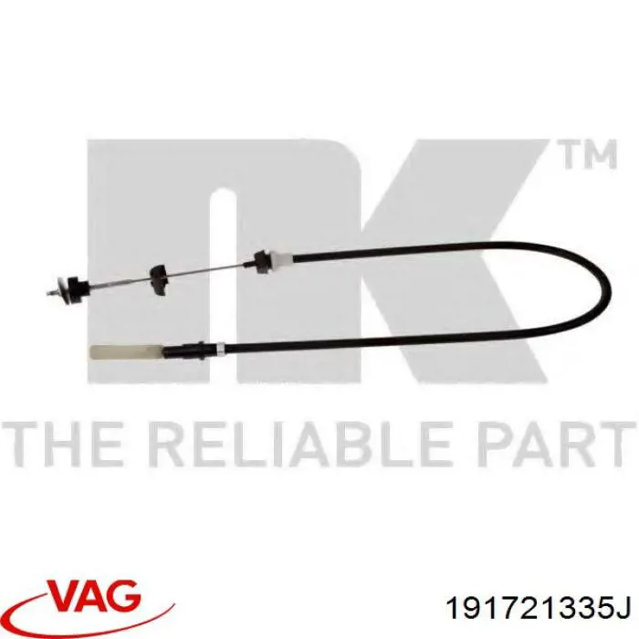 191721335J VAG cable de embrague