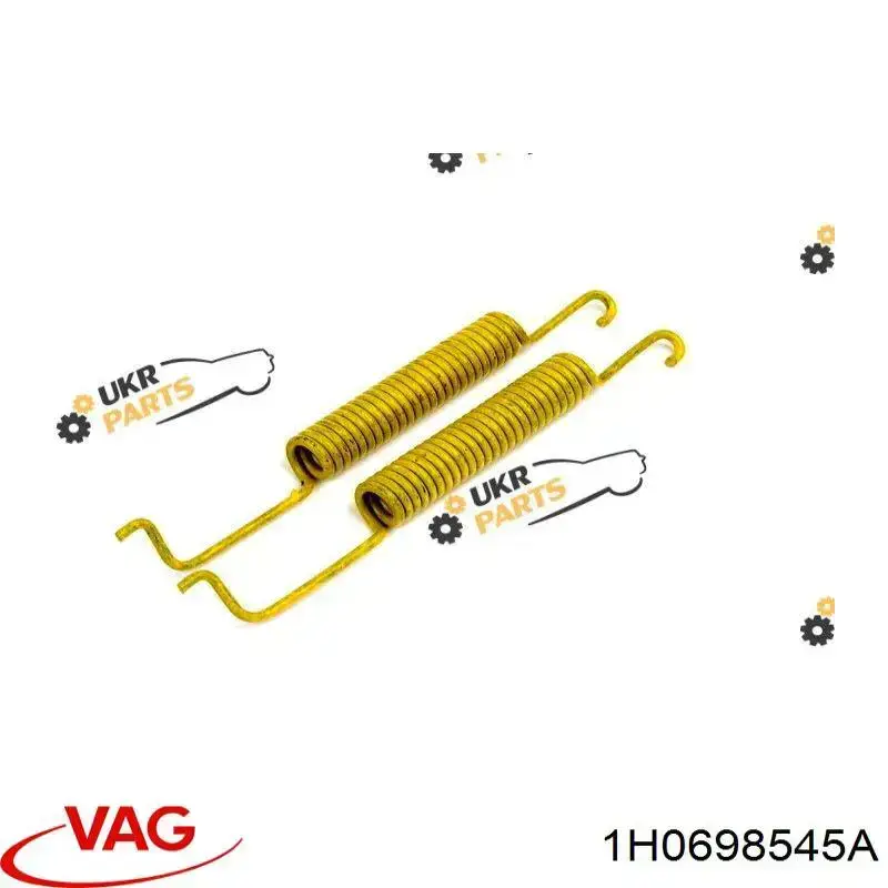 1H0698545A VAG kit de montaje, zapatas de freno traseras