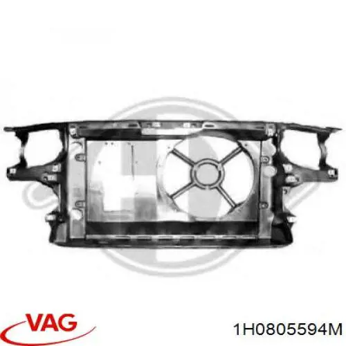 1H0805594M VAG soporte de radiador completo