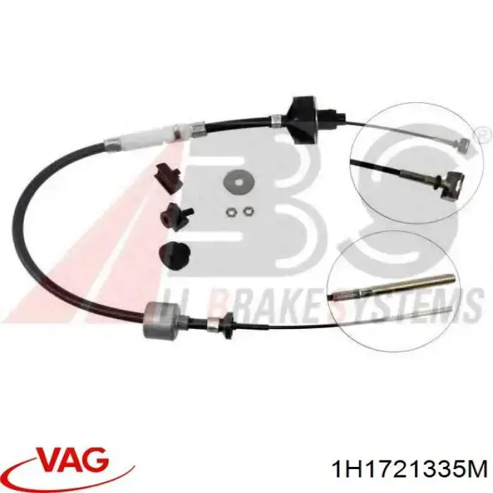 1H1721335M VAG cable de embrague