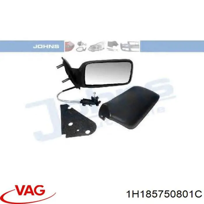 1H185750801C VAG cubierta, retrovisor exterior derecho