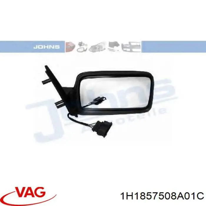 1H1857508A01C VAG cubierta, retrovisor exterior derecho