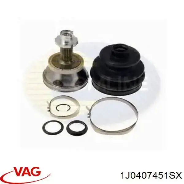 1J0407451RX VAG árbol de transmisión delantero izquierdo