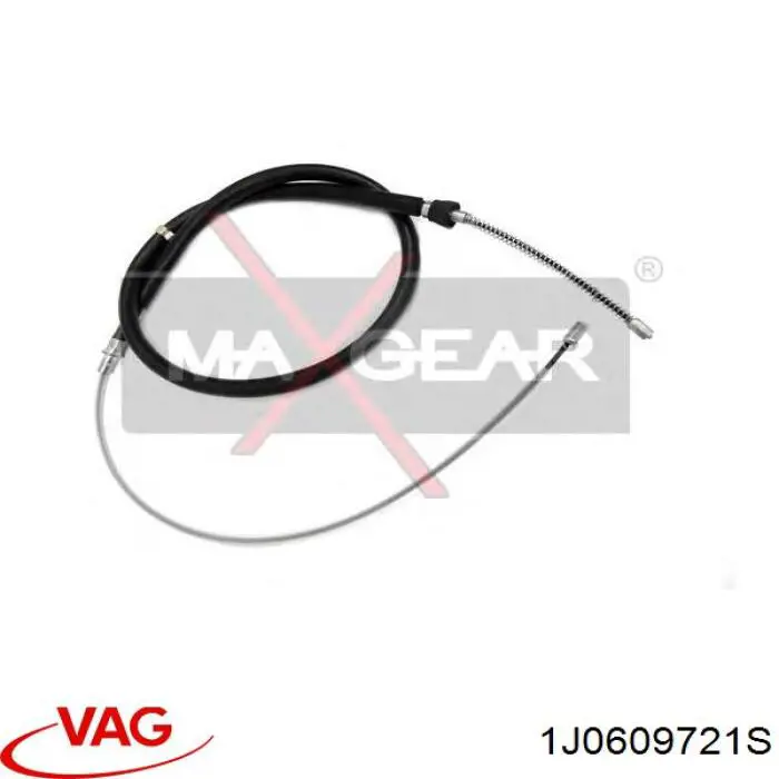 1J0609721S VAG cable de freno de mano trasero derecho/izquierdo