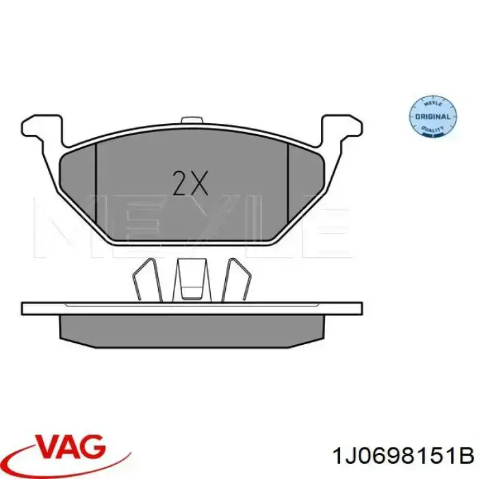 1J0698151B VAG pastillas de freno delanteras