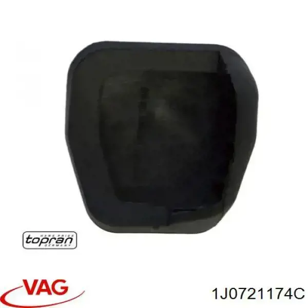 1j0721174c VAG revestimiento del pedal, pedal de embrague