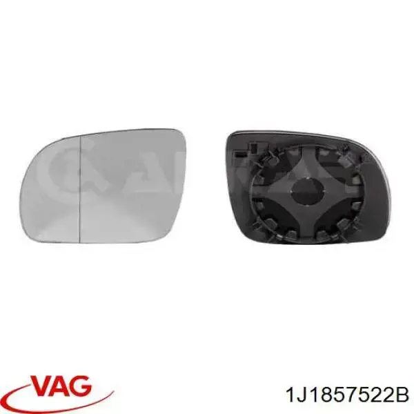 1J1857522B VAG cristal de espejo retrovisor exterior derecho