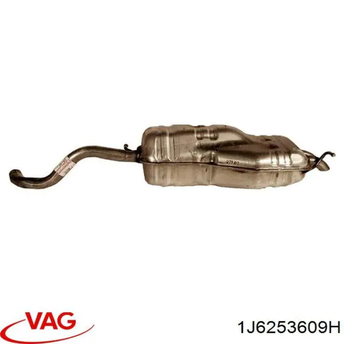 1J6253609H VAG silenciador posterior