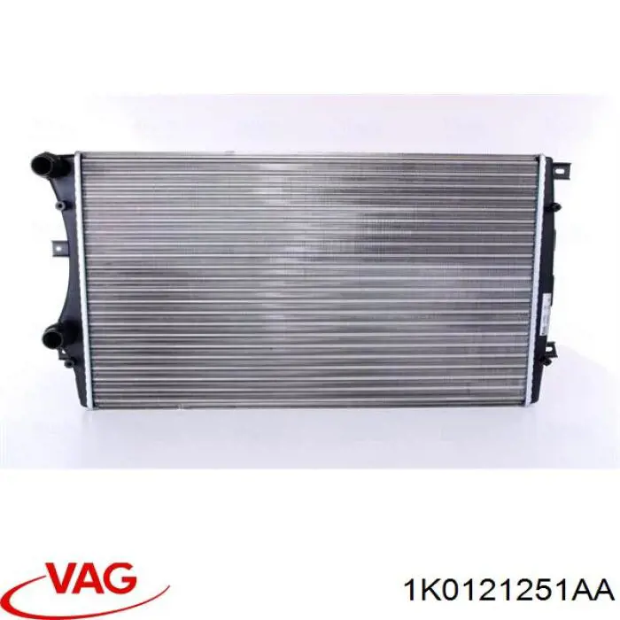 1K0121251AA VAG radiador, refrigeración del motor adicional