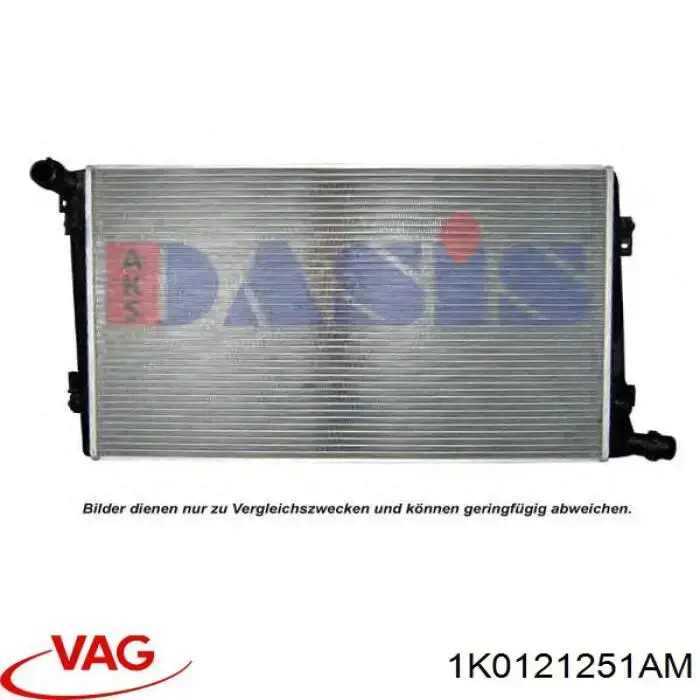 1K0121251AM VAG radiador refrigeración del motor