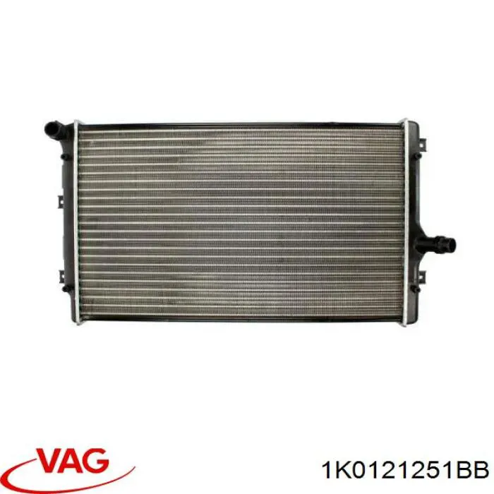 1K0121251BB VAG radiador refrigeración del motor