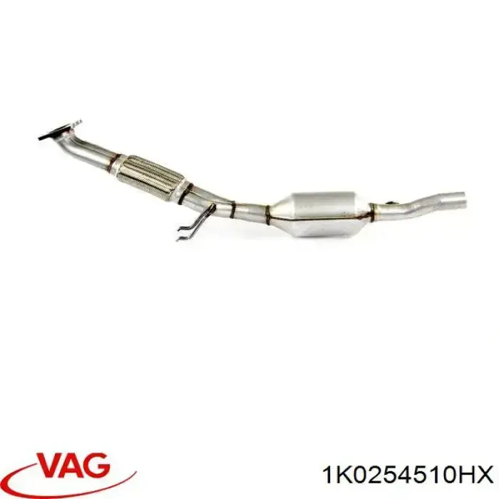 1K0254510HX VAG silenciador delantero