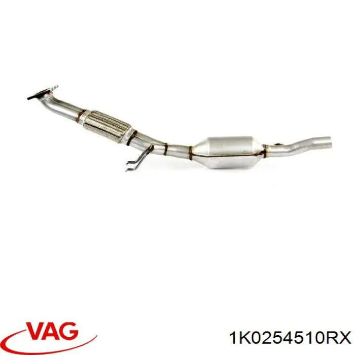 1K0254510RX VAG silenciador delantero