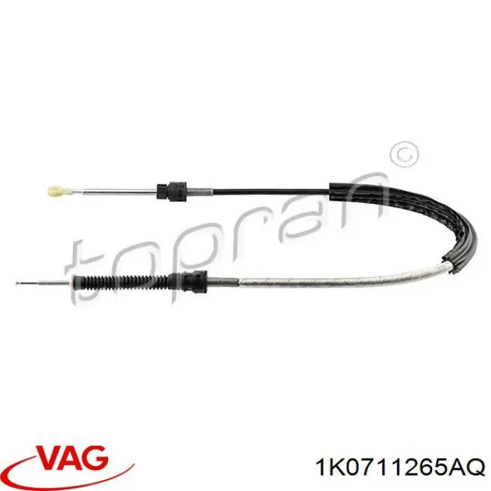  Cable de accionamiento, caja de cambios (selección de marcha) para Volkswagen Golf 5M1