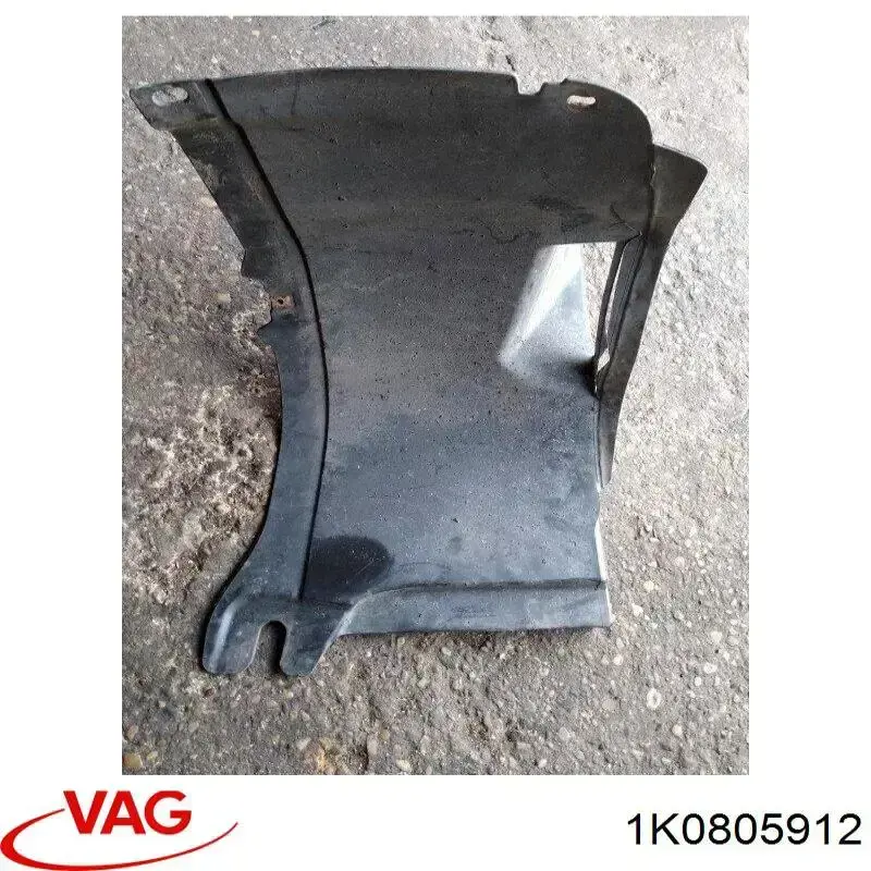  Guardabarros interior, aleta delantera, derecho delantero para Volkswagen Golf 5M1