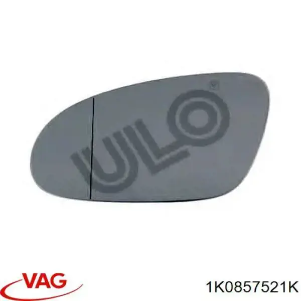 1K0857521K VAG cristal de espejo retrovisor exterior izquierdo