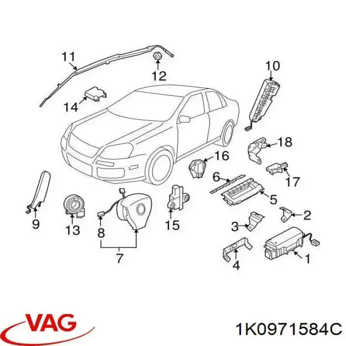  Cable de unión volante para Seat Altea 5P1