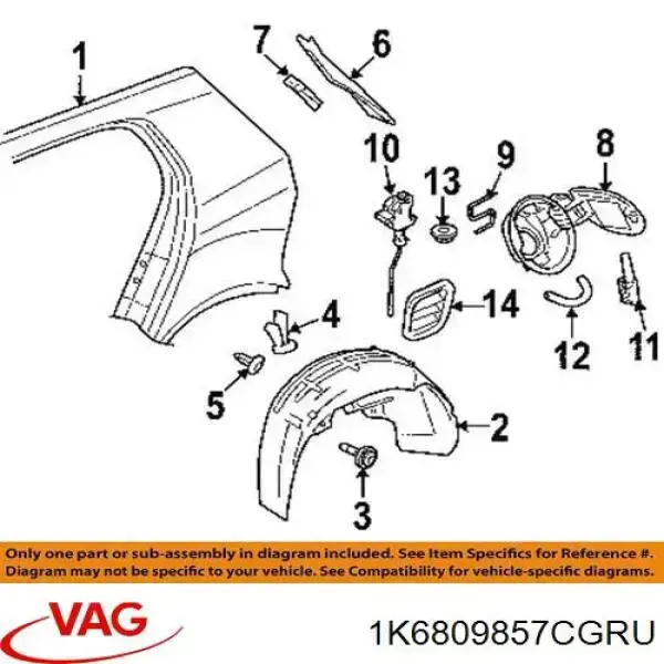  Tapa de la gasolina (depósito de combustible) para Volkswagen Golf 5 