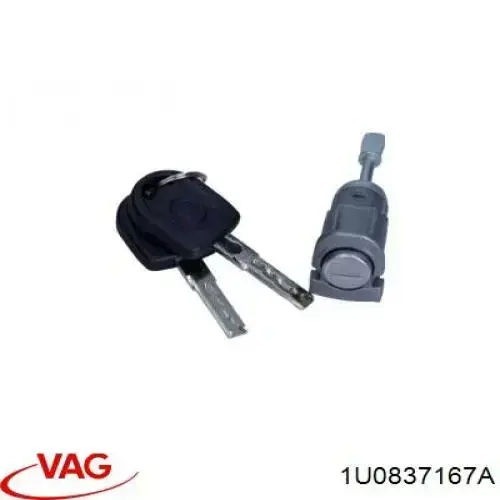  Cilindro de cerradura de puerta delantera izquierda para Volkswagen Golf 4 