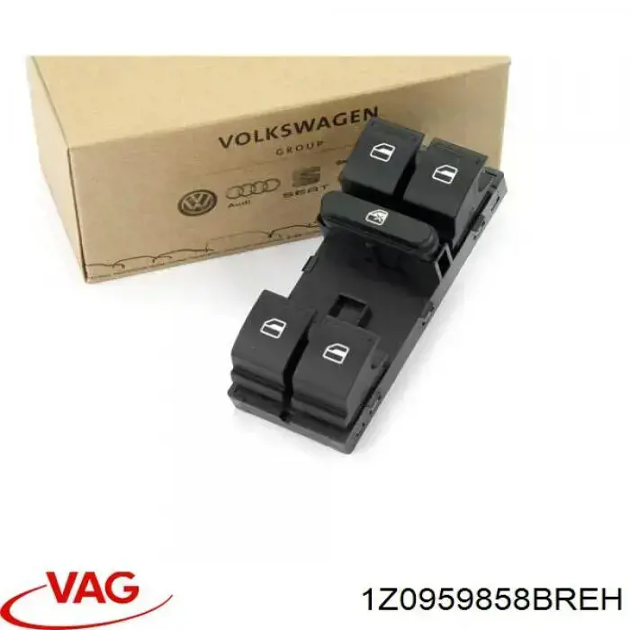 1Z0959858BREH VAG unidad de control elevalunas delantera izquierda