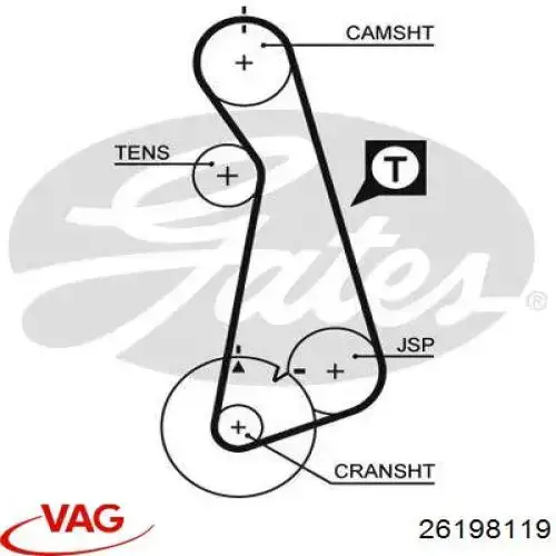 26198119 VAG kit correa de distribución