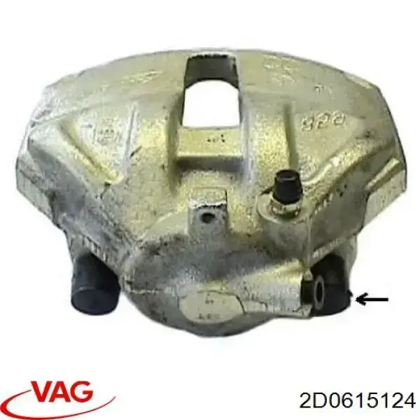 2D0615124 VAG pinza de freno delantera derecha