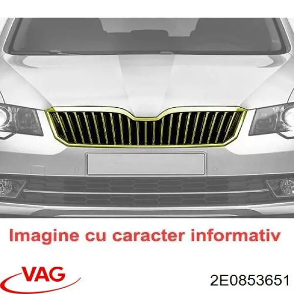 2E0853651 VAG panal de radiador