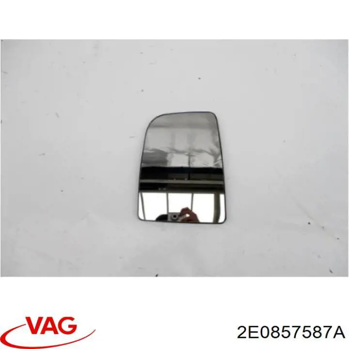 2E0857587A VAG cristal de espejo retrovisor exterior izquierdo