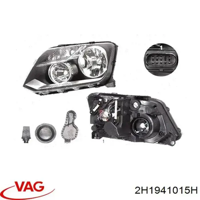  Faro izquierdo para Volkswagen AMAROK 2H