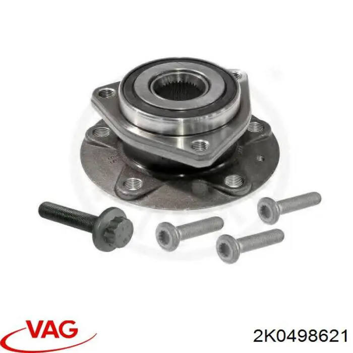 2K0498621 VAG cubo de rueda delantero