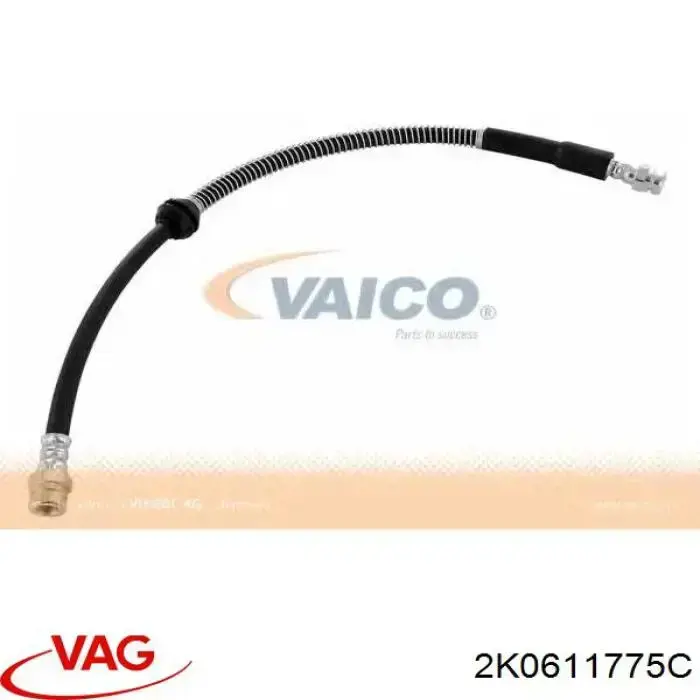 2K0611775C VAG tubo flexible de frenos trasero