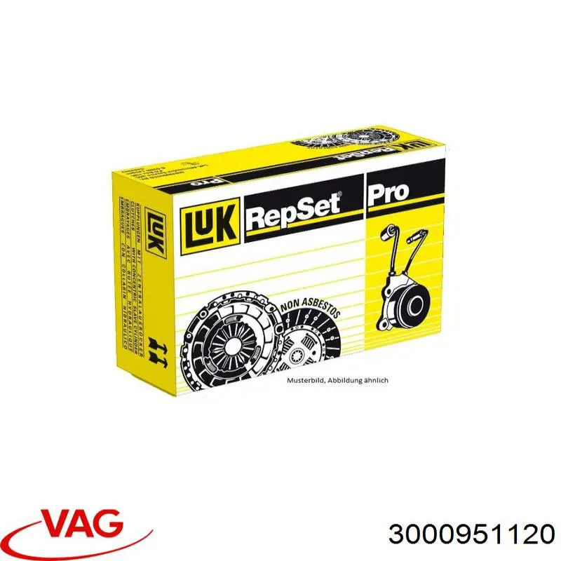 3000 951 120 VAG kit de embrague (3 partes)