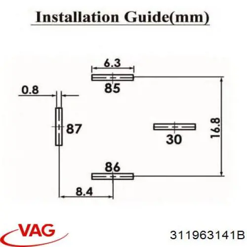 81DB15K235TA Ford relé, ventilador de habitáculo