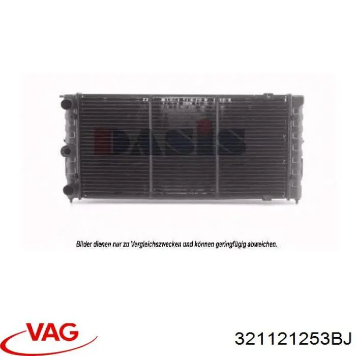 321121253BJ VAG radiador refrigeración del motor