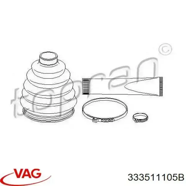 333511105B VAG muelle de suspensión eje trasero