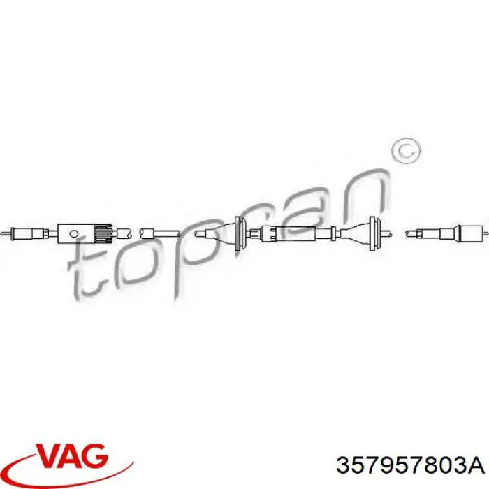 357957803A VAG cable para velocimetro