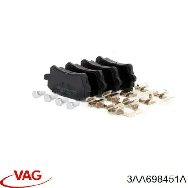 3AA698451A VAG pastillas de freno traseras