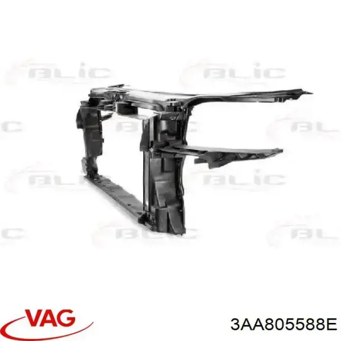  Soporte de radiador completo para Volkswagen Passat B7, 362