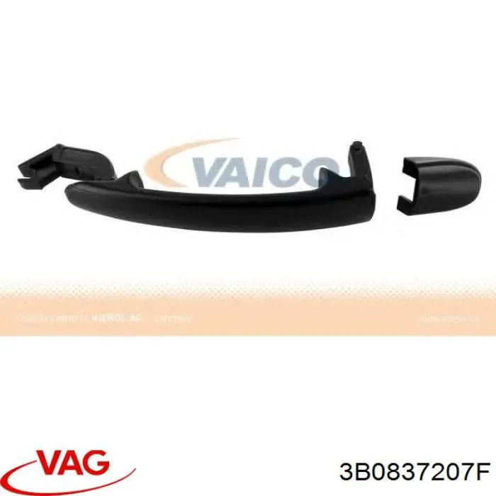 3B0837207F VAG tirador de puerta exterior trasero