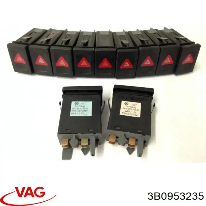 3B0953235 VAG boton de alarma